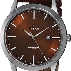 Titan Analog Brown Dial Men's Watch-NL1584SL04/NP1584SL04