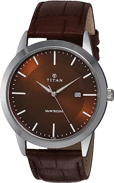 Titan Analog Brown Dial Men's Watch-NL1584SL04/NP1584SL04